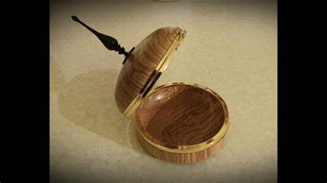 woodturning trinket box hinge